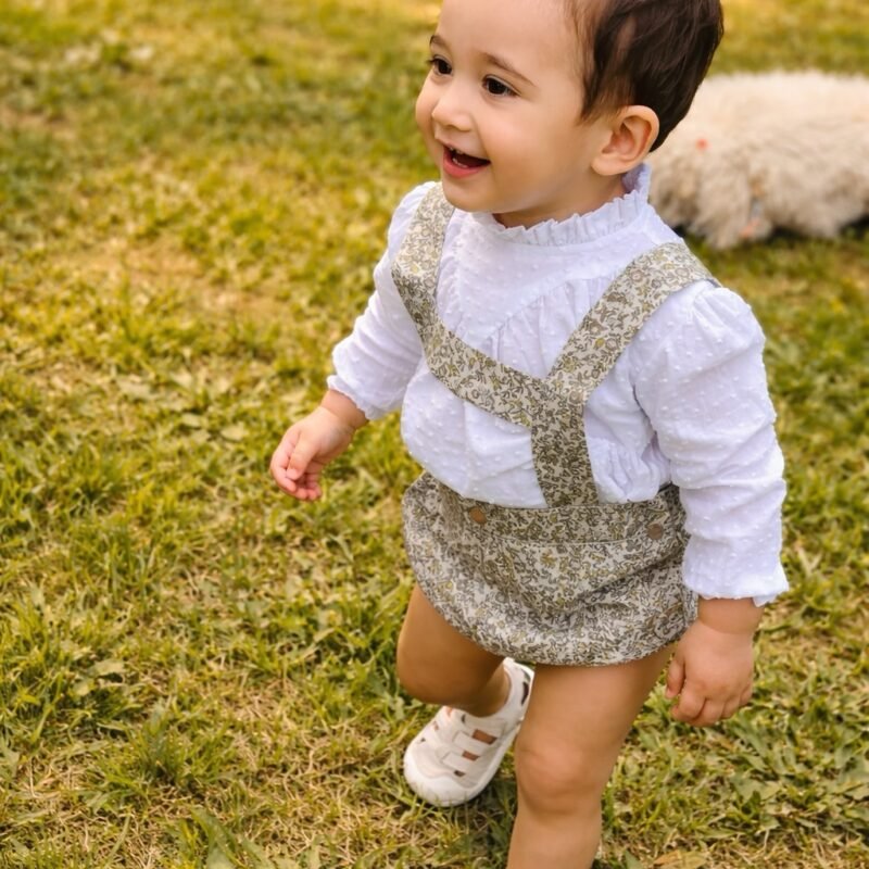 Ranita Infantil con Pechera Tipo "H"- Oliva