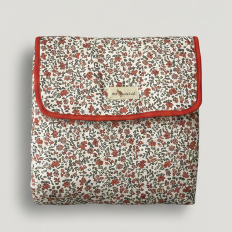 Cambiador de Paseo Impermeable con Bolsillos - Escarlata