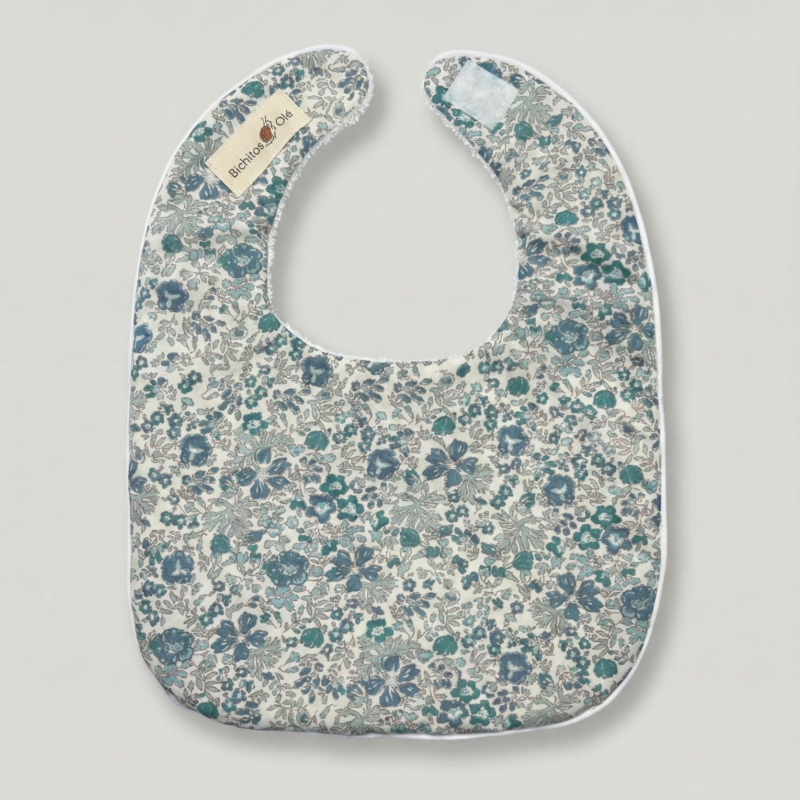 Babero Algodón - Cian