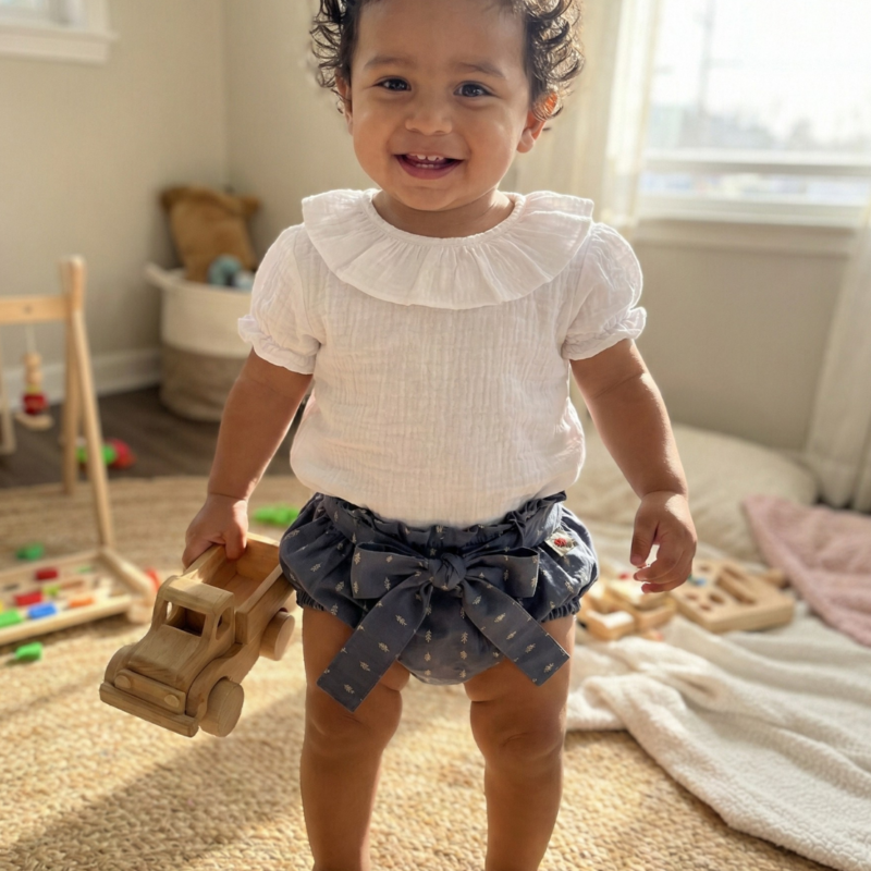 Culetín de Algodón Atemporal-Indigo