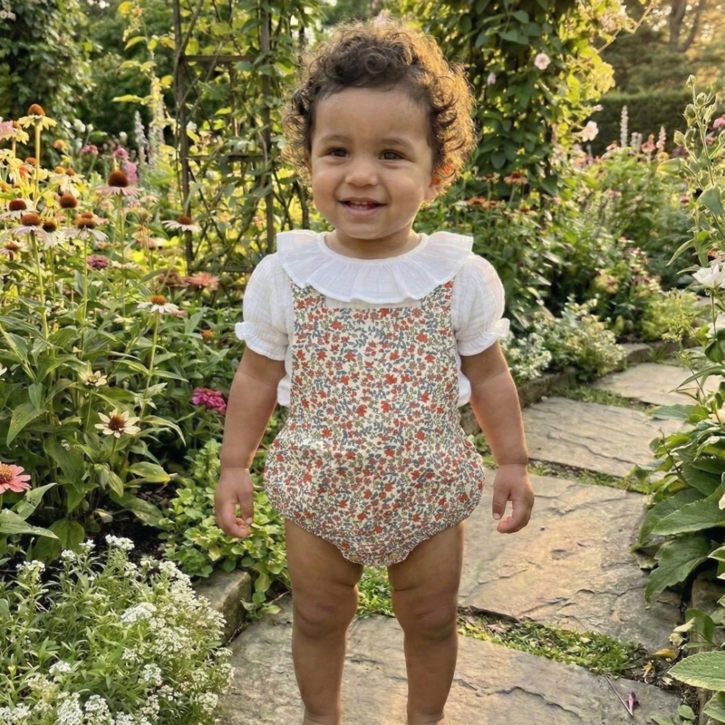 Pelele Infantil Clásico en Algodón Suave - Escarlata