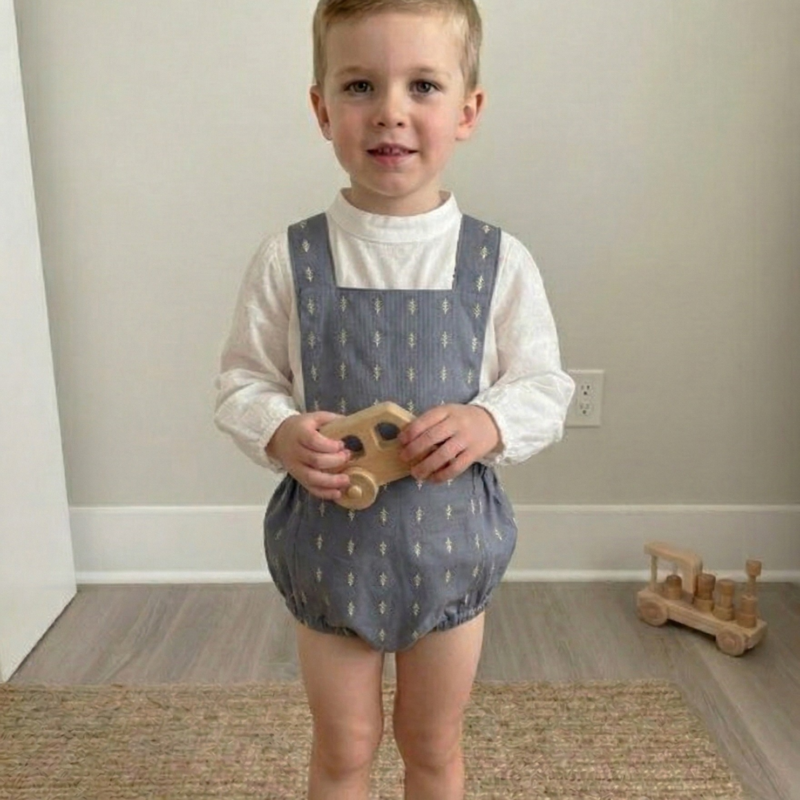 Pelele Infantil Clásico en Algodón Suave - Índigo