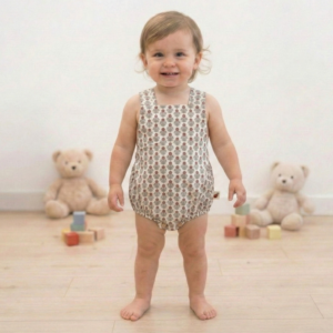 Pelele Infantil Clásico en Algodón Suave - Merlot