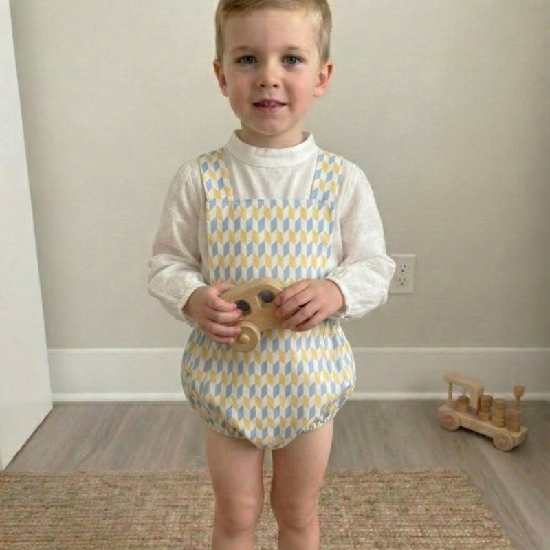 Pelele Infantil Clásico en Algodón Suave - Ámbar