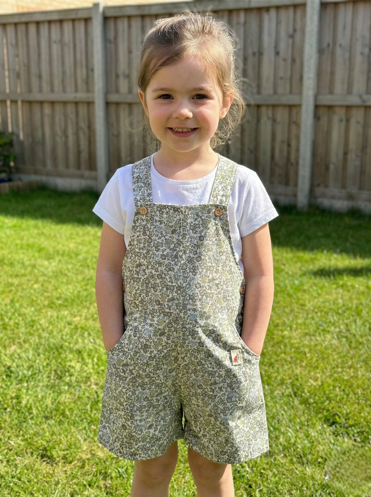 Peto Jumper de Algodón con Botones de Madera - Oliva