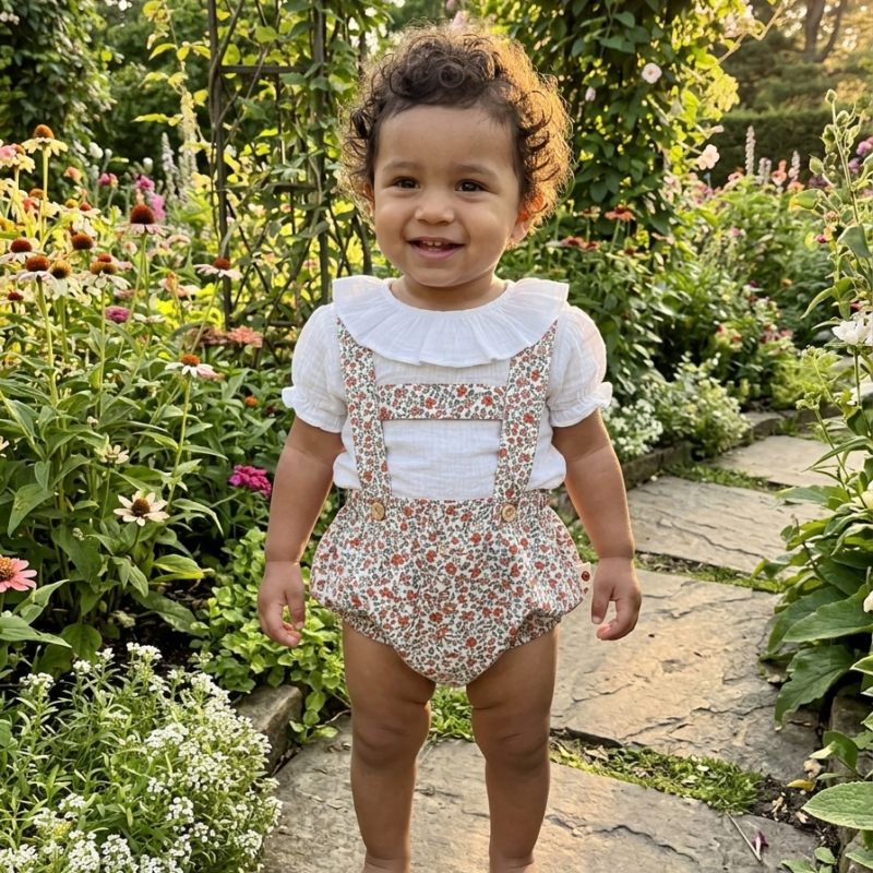 Ranita Infantil con Pechera Tipo "H"- Escarlata