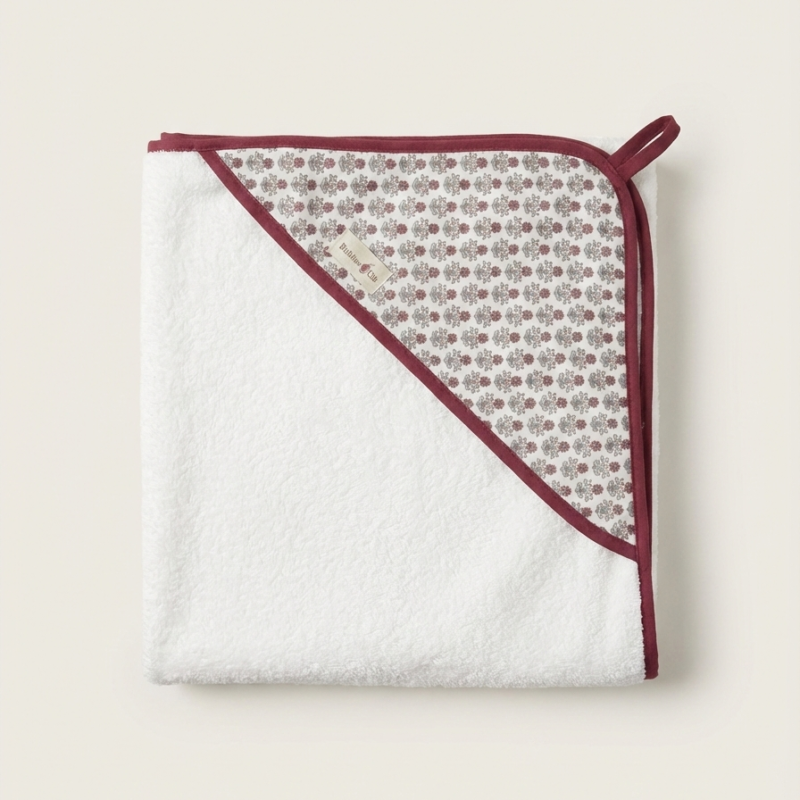 Toalla con capucha - Merlot